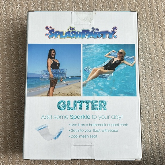 Aqua Glitter Pool Hammock - Picture 2 of 5